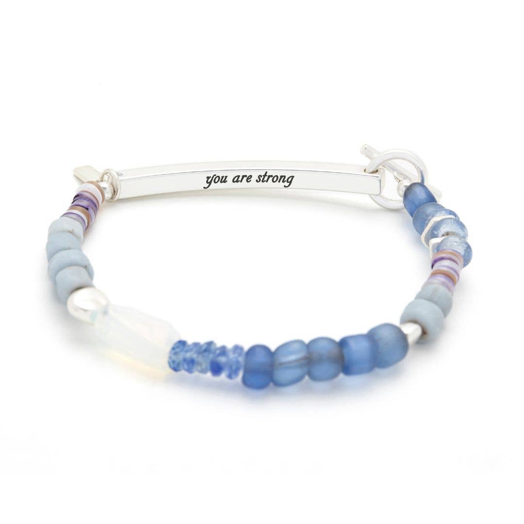 You are Strong Hidden Message Bracelet - Merry PigletsScout Curated Wears