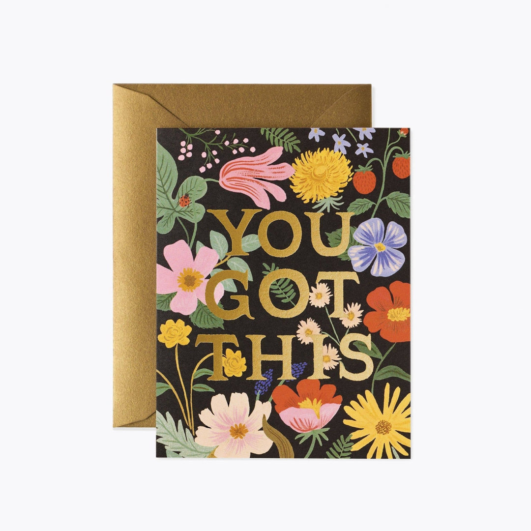 You Got This Strawberry Fields Greeting Card - Merry PigletsRifle Paper Co.