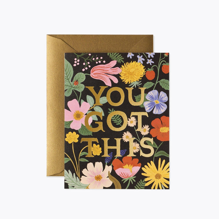 You Got This Strawberry Fields Greeting Card - Merry PigletsRifle Paper Co.