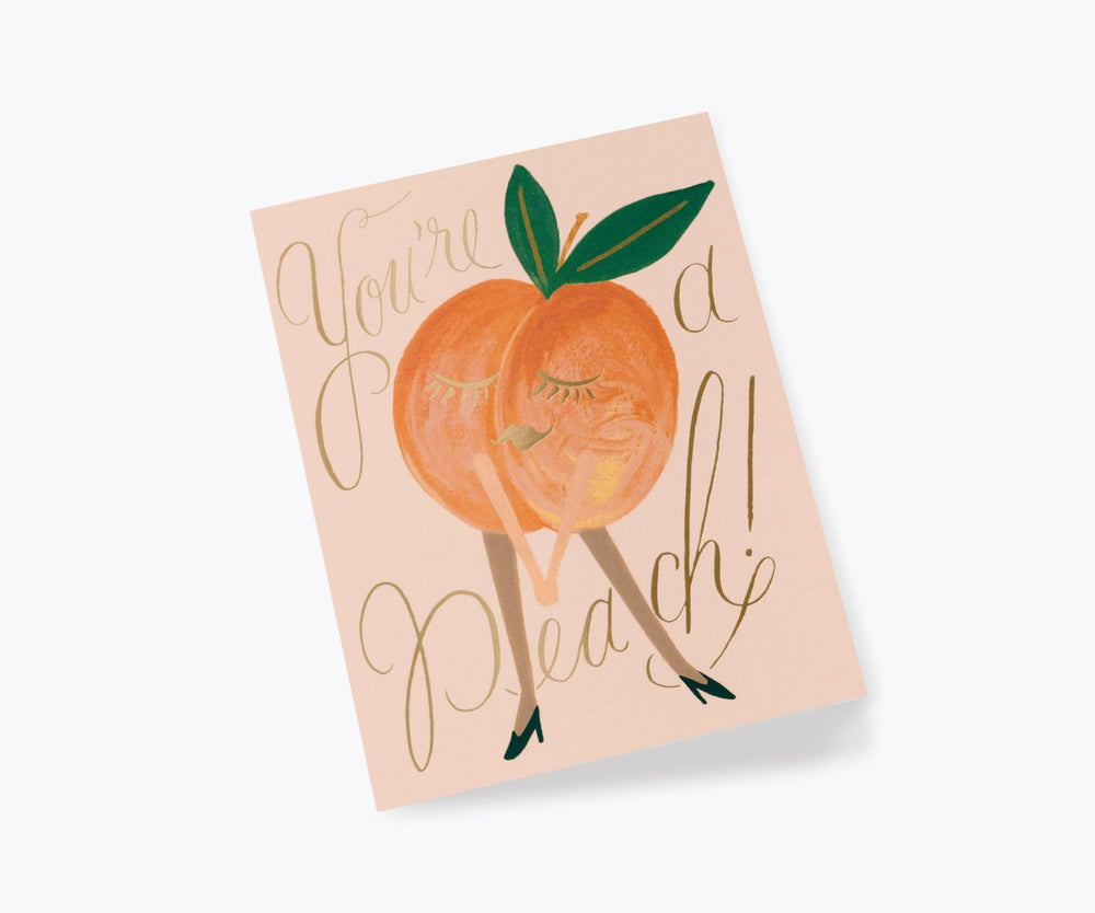 You're A Peach Greeting Card - Merry PigletsRifle Paper Co.