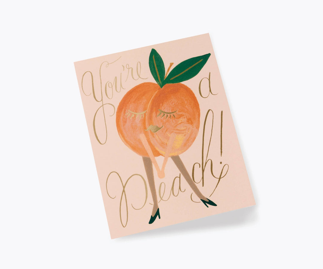You're A Peach Greeting Card - Merry PigletsRifle Paper Co.