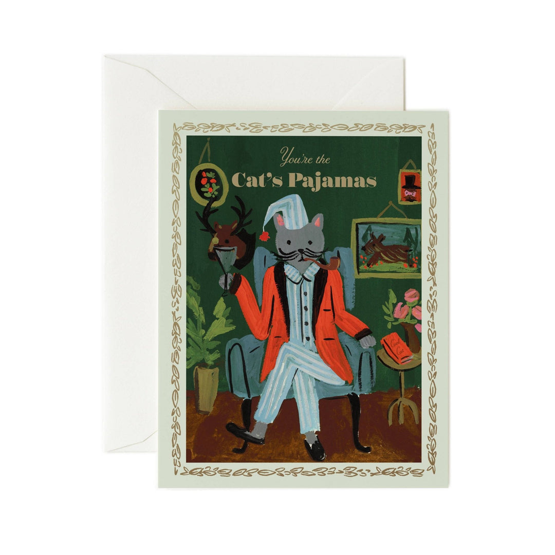 You’re the Cat’s Pajamas Card - Merry PigletsRifle Paper Co.
