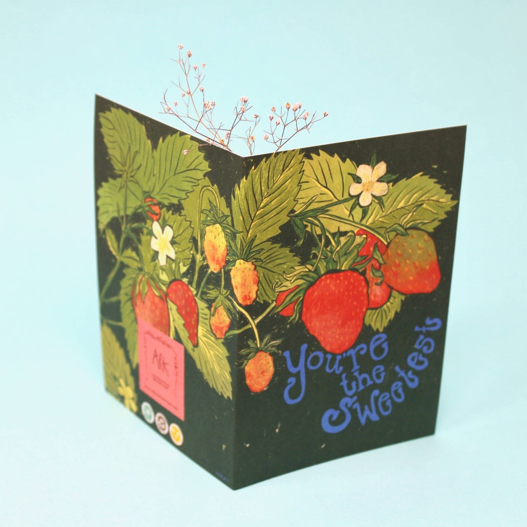 You're The Sweetest Greetings Card - Merry PigletsArk Colour Design