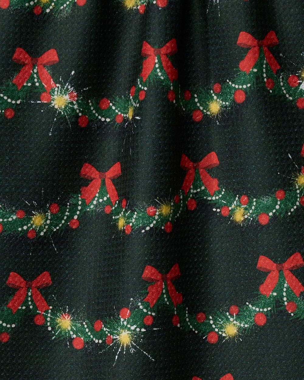 Yuletide Garland Tea Towel - Merry PigletsGeometry