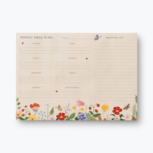 Strawberry Fields Meal Planner Notepad - Merry Piglets