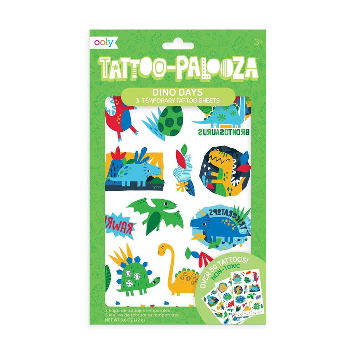 Tattoo Palooza Temporary Tattoo: Dino Days - Merry Piglets