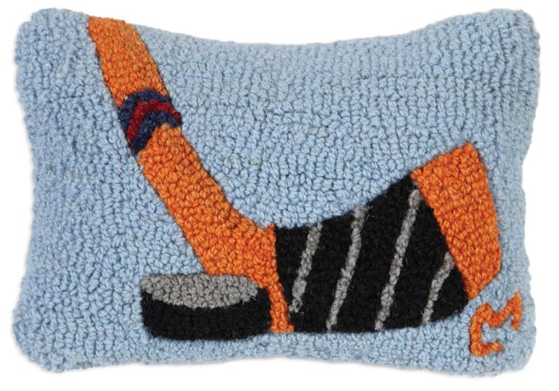 Hockey Sticks Wool Pillow - Merry Piglets