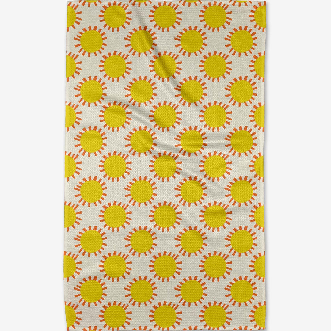 Geometry - Sunny Day Tea Towel - Merry Piglets