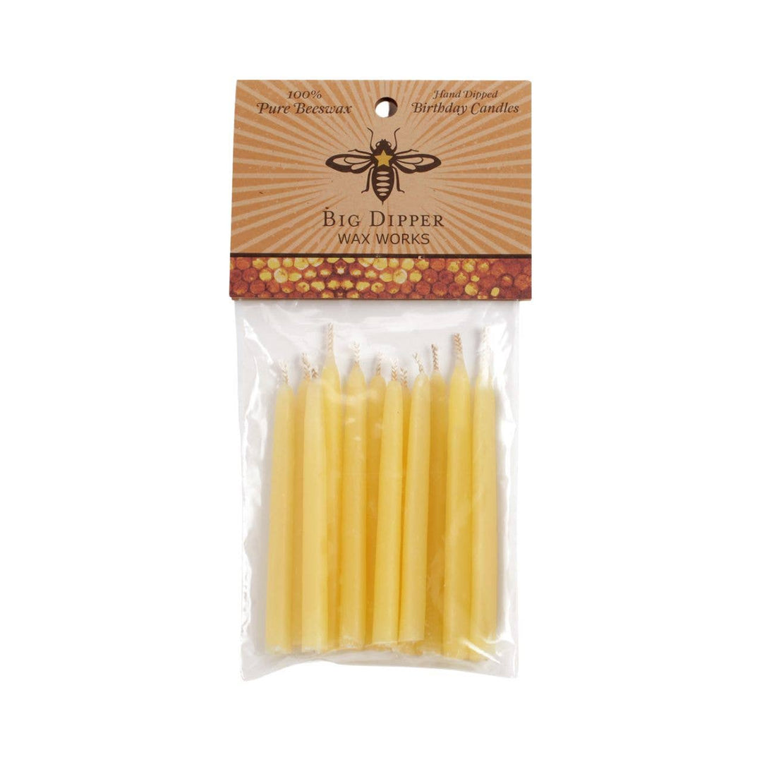 Natural Beeswax Birthday Candles - Merry Piglets