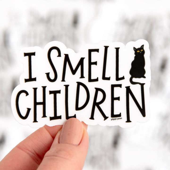 I Smell Children Clear Decal Sticker - Merry Piglets