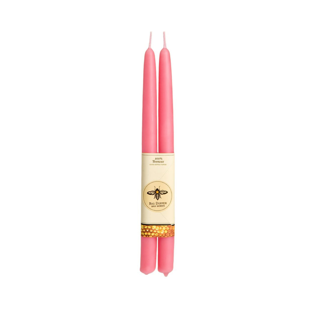 Cherry Blossom Beeswax Taper Candles - Merry Piglets