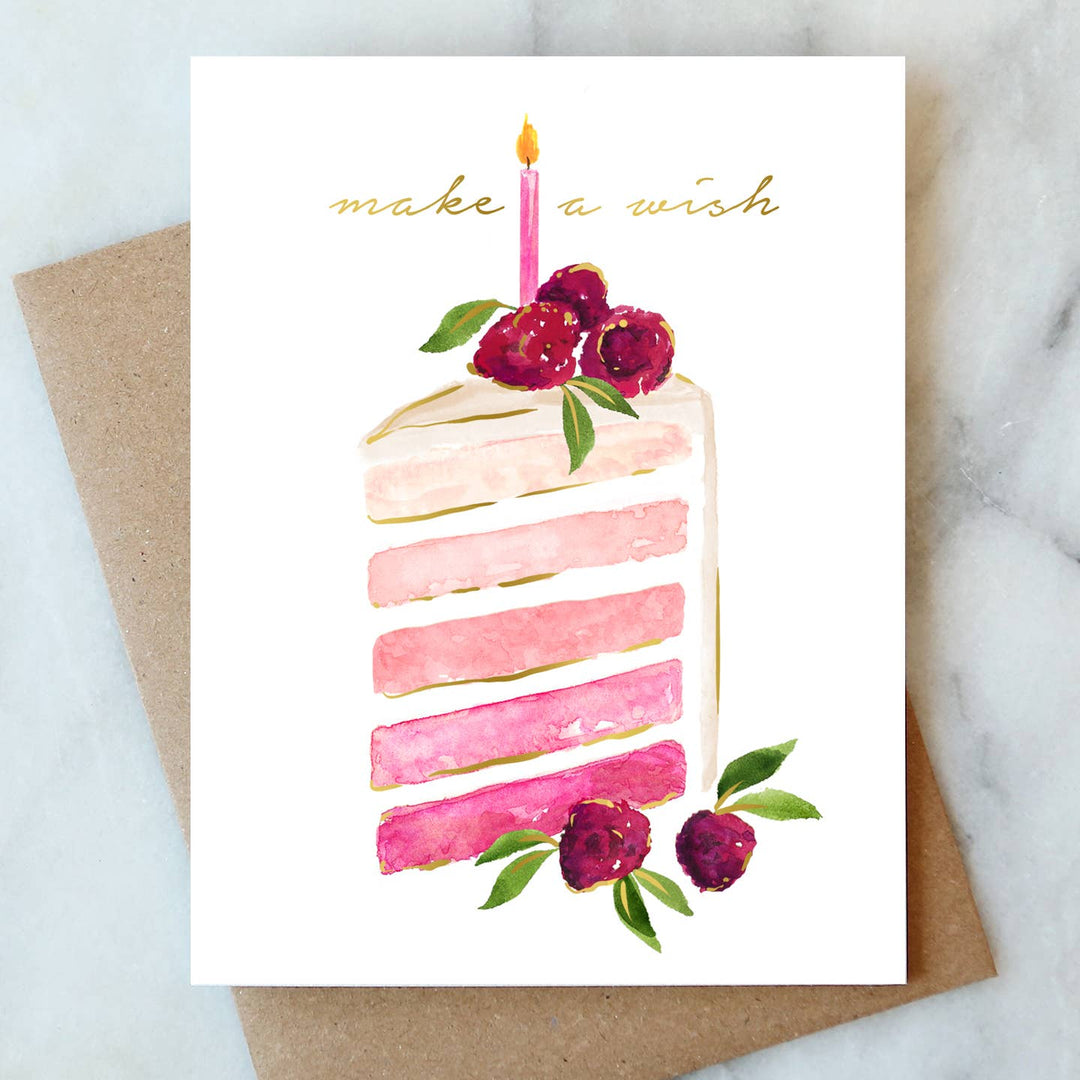 Birthday Slice Greeting Card - Merry Piglets