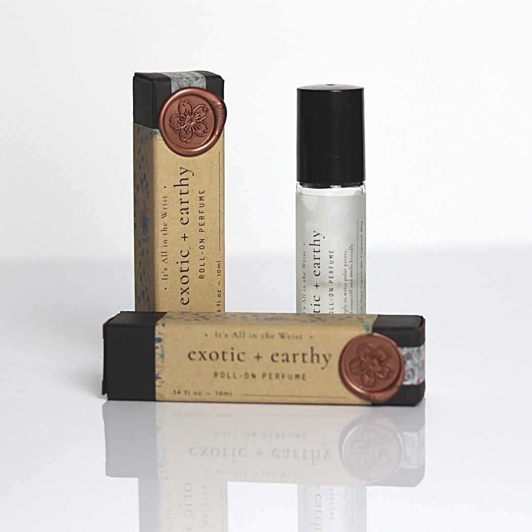 Exotic + Earthy Roll On Perfume - Merry Piglets
