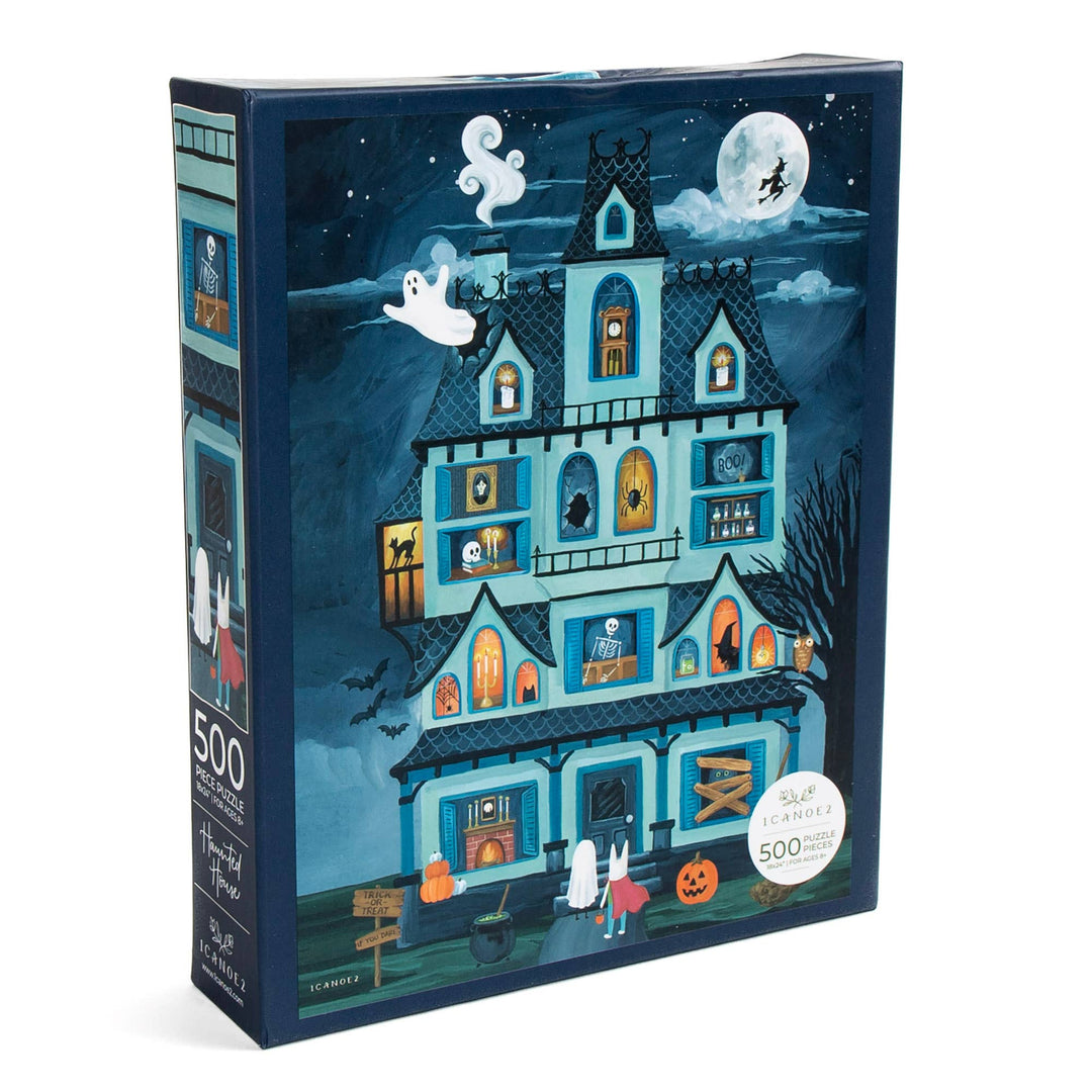 Halloween House 500 Piece Puzzle - Merry Piglets