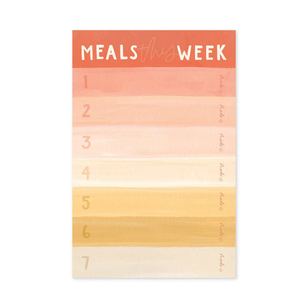 Meals This Week Notepad - Merry Piglets