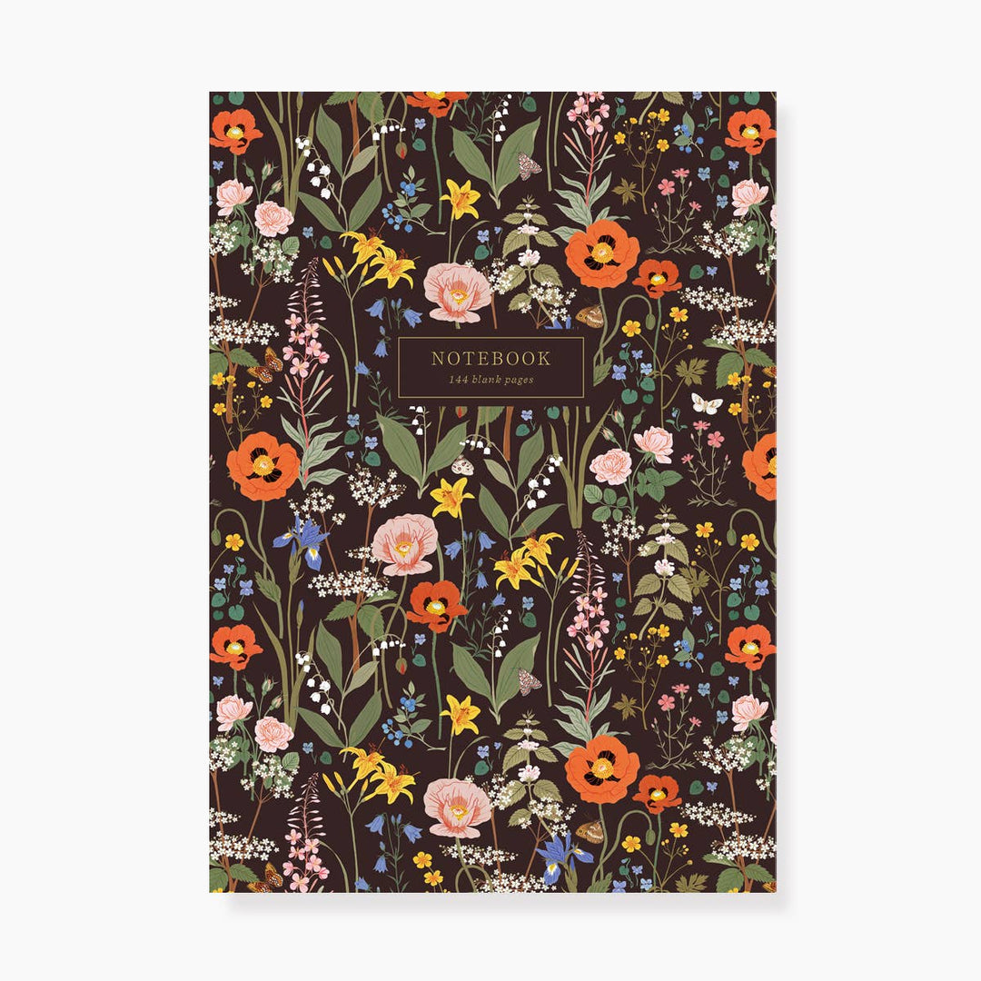 WILD FLOWERS | Deluxe Notebook - Merry Piglets