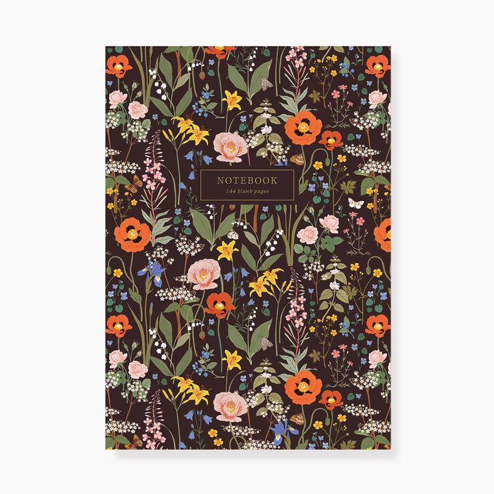 WILD FLOWERS | Deluxe Notebook - Merry Piglets