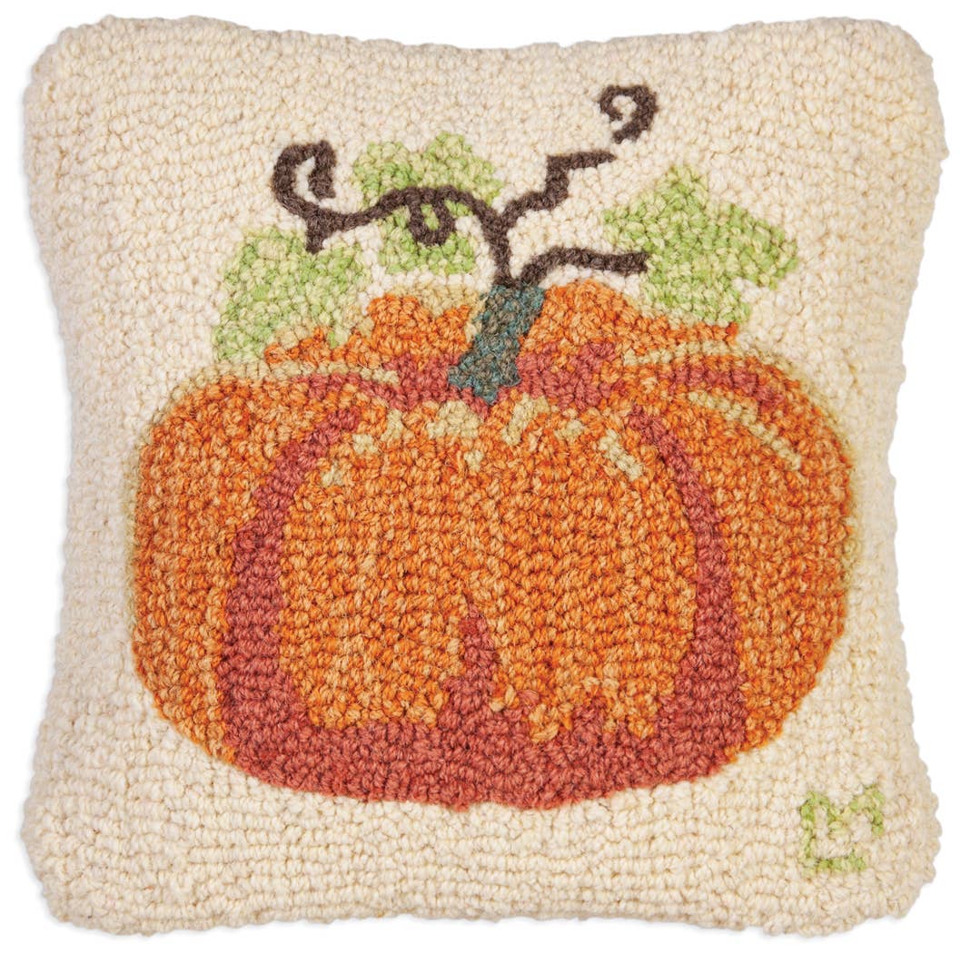 Perfect Pumpkin Wool Pillow - Merry Piglets