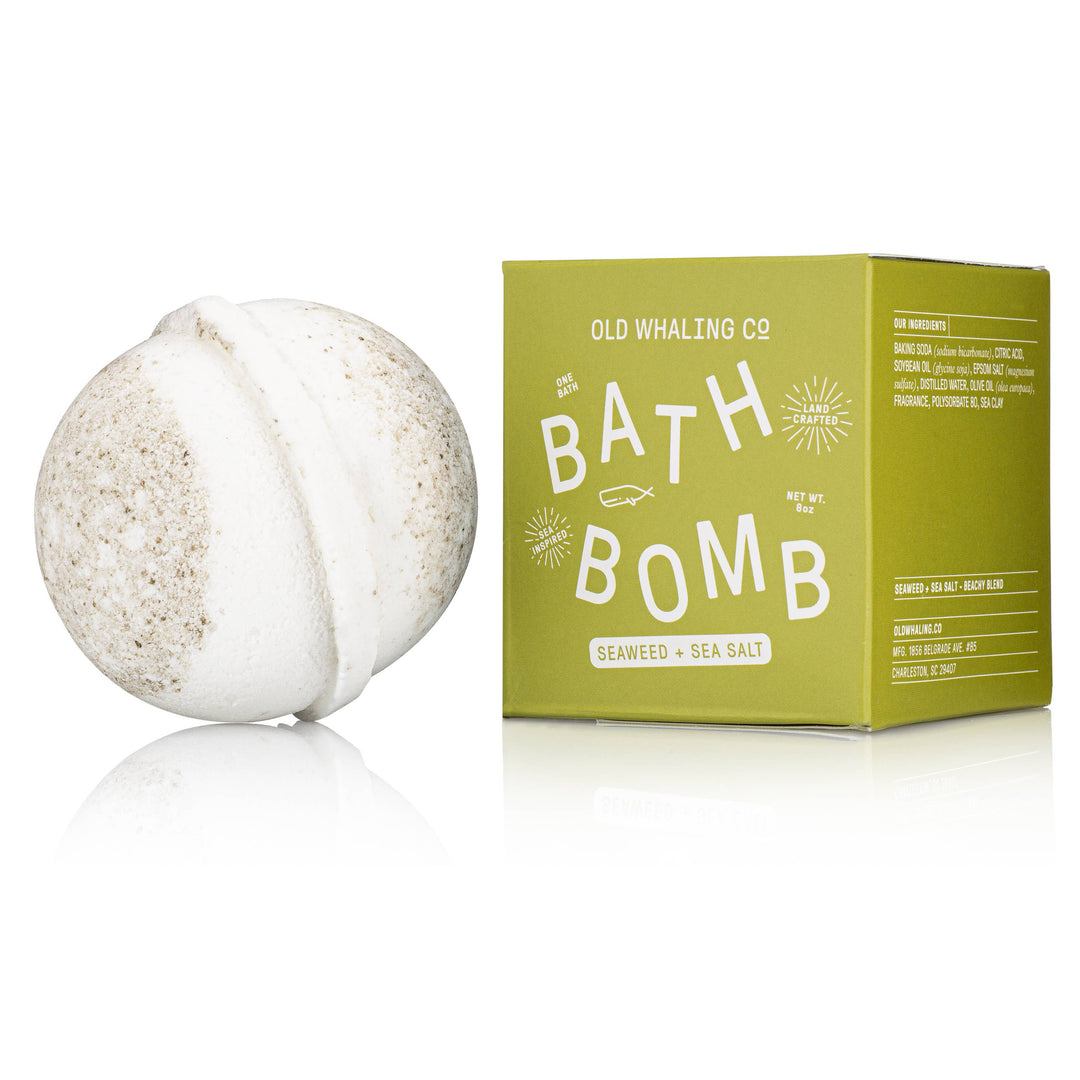 Seaweed & Sea Salt Bath Bomb - Merry Piglets