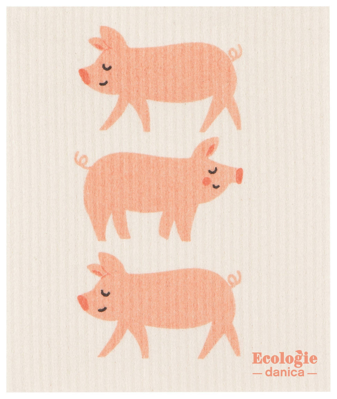 Little Pigs Swedish Dishcloth - Merry Piglets