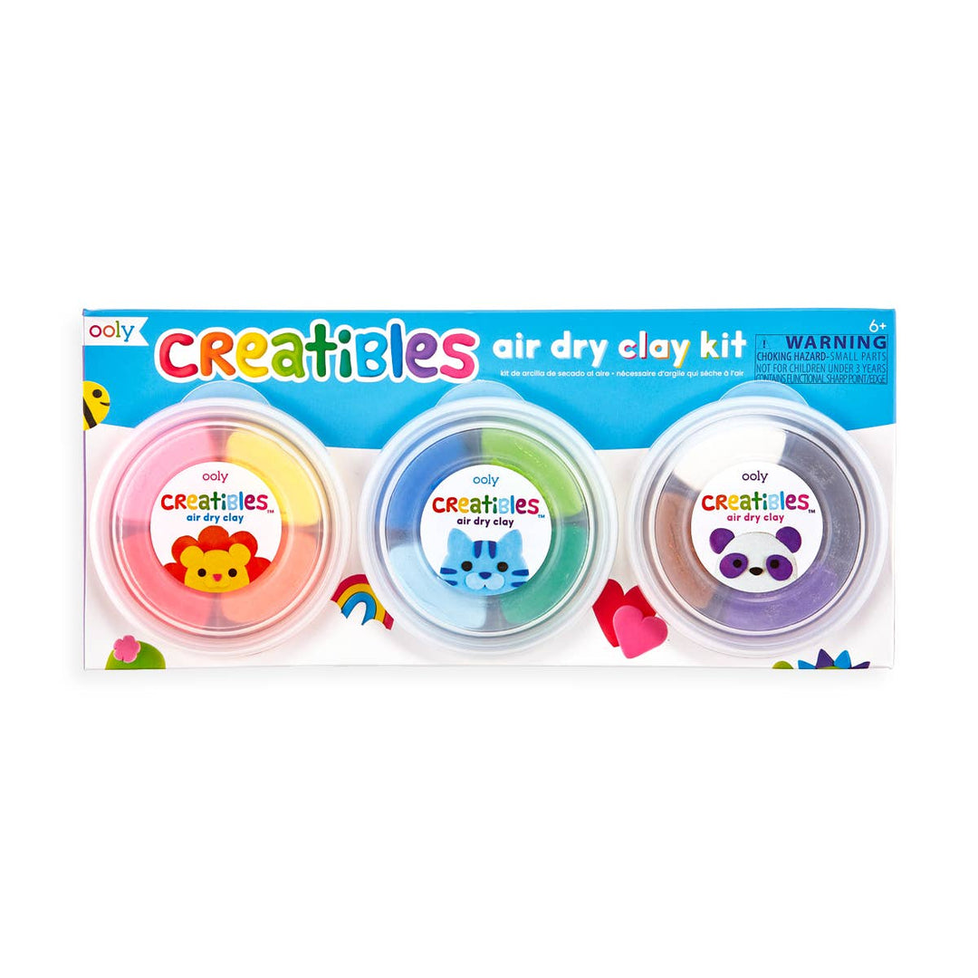 Creatibles Air Dry Clay Kit Set of 12 - Merry Piglets