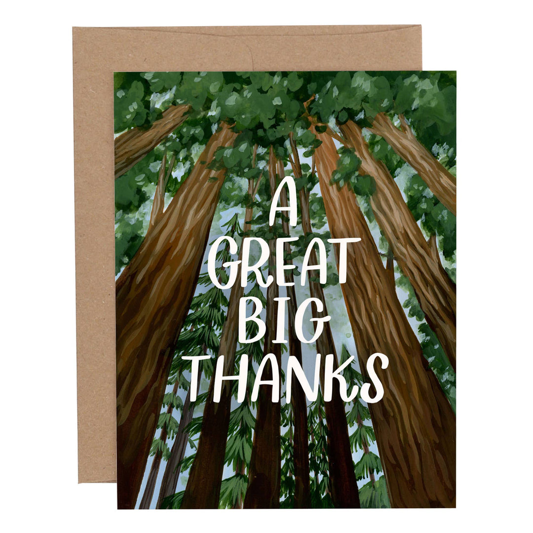 A Great Big Thank Greeting Card - Merry Piglets