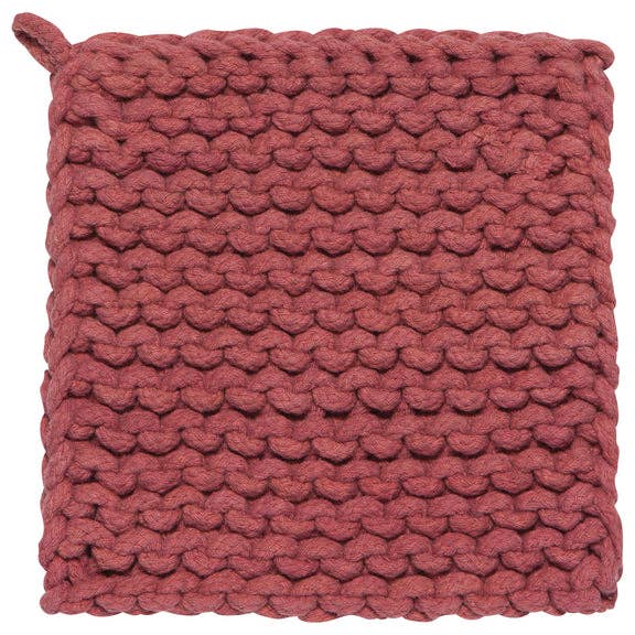 Canyon Rose Knit Potholder - Merry Piglets