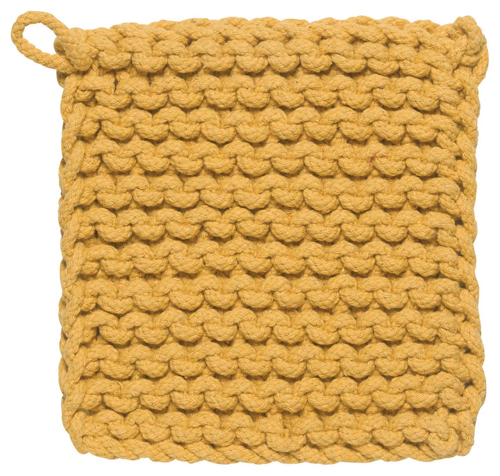 Ochre Knit Potholder - Merry Piglets