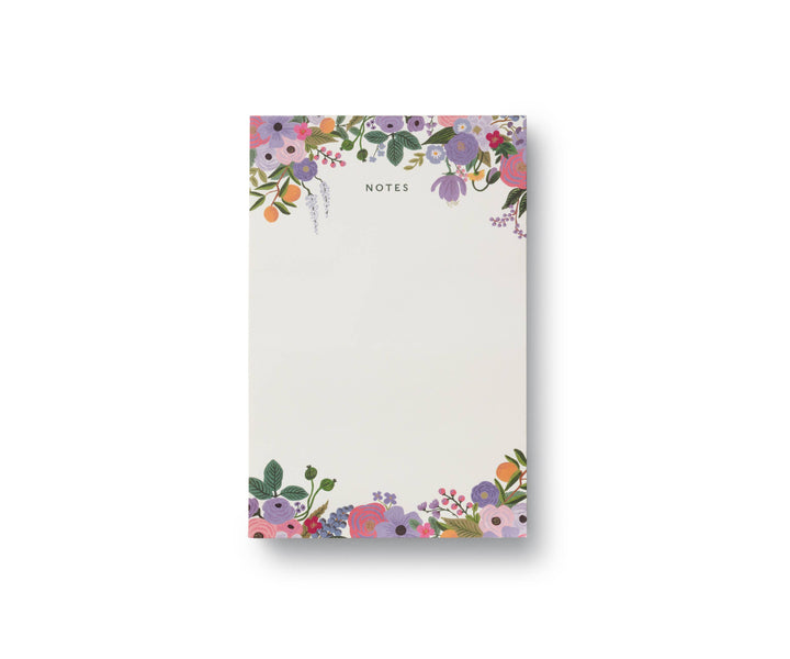 Garden Party Violet Notepad - Merry Piglets