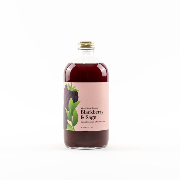 Blackberry and Sage Cocktail & Mocktail Mixer - Merry PigletsWood Stove Kitchen