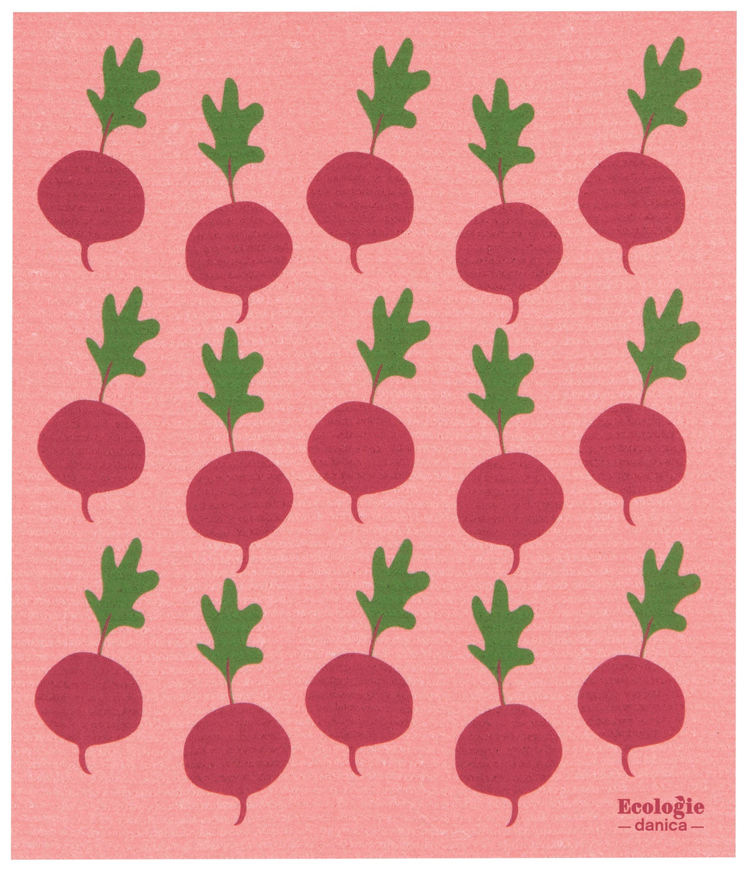 Fall23 Swedish Sponge Reusable Dish Towel Radishes - Merry Piglets