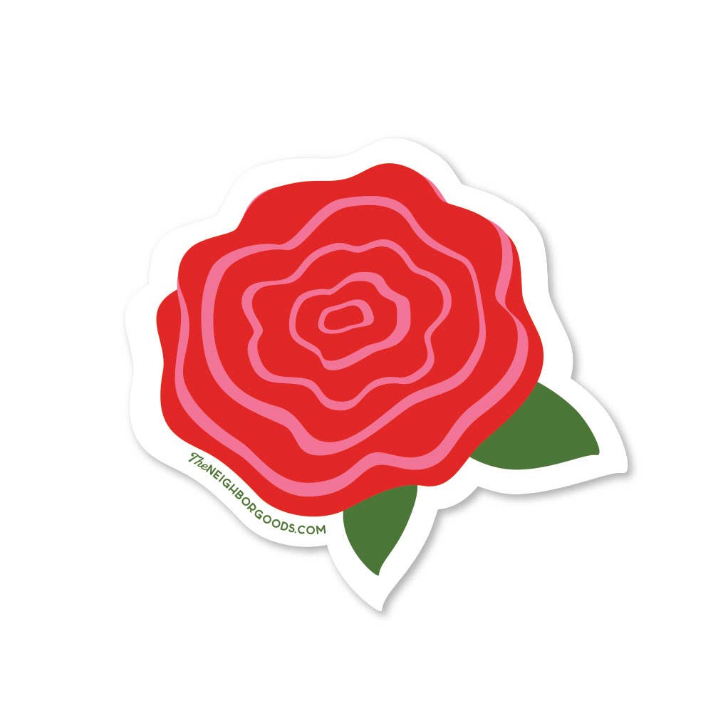 Rose Sticker - Merry Piglets