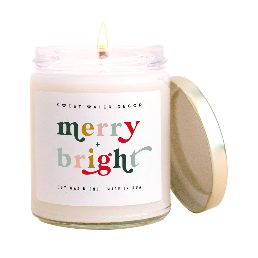 Merry and Bright 9 oz Soy Candle - Merry Piglets