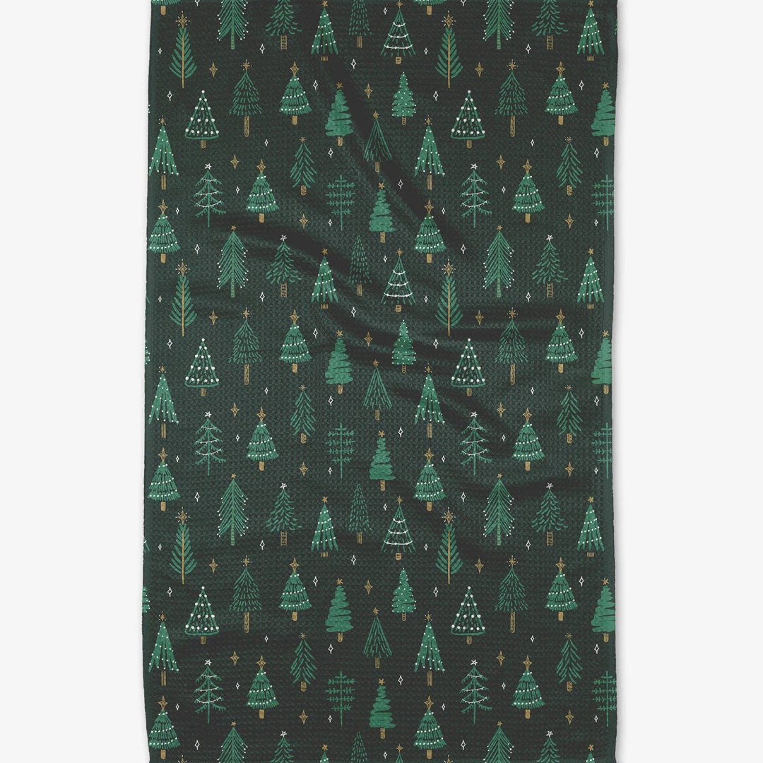 Pine X-mas Tea Towel - Merry Piglets