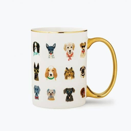 Dog Days Porcelain Mug - Merry PigletsRifle Paper Co.