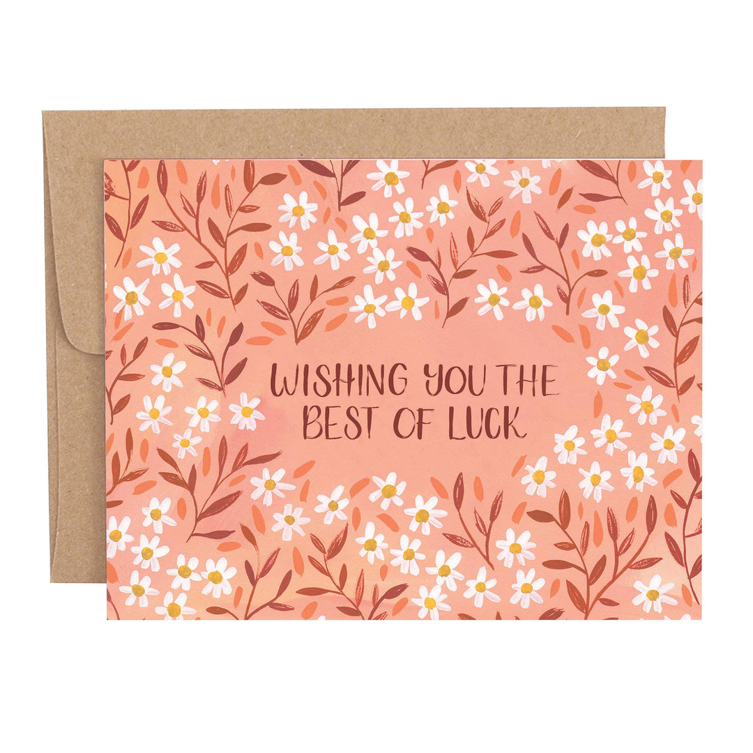 Daisy Meadow Good Luck Greeting Card - Merry Piglets