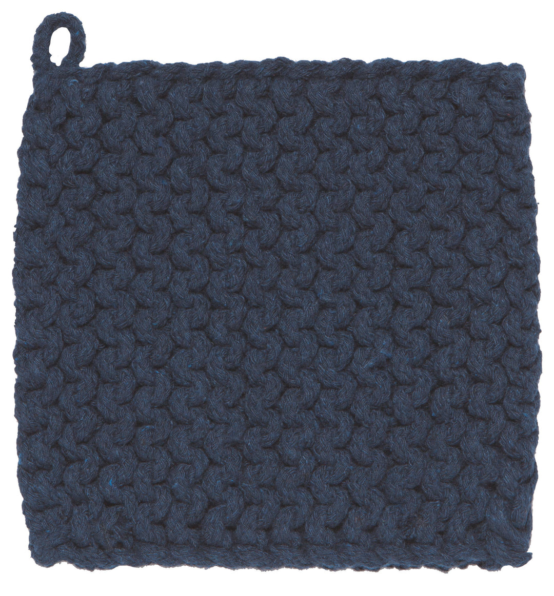 Midnight Blue Knit Potholder - Merry Piglets