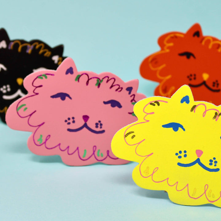 Fat Cat Coasters- Set of 4 - Merry Piglets
