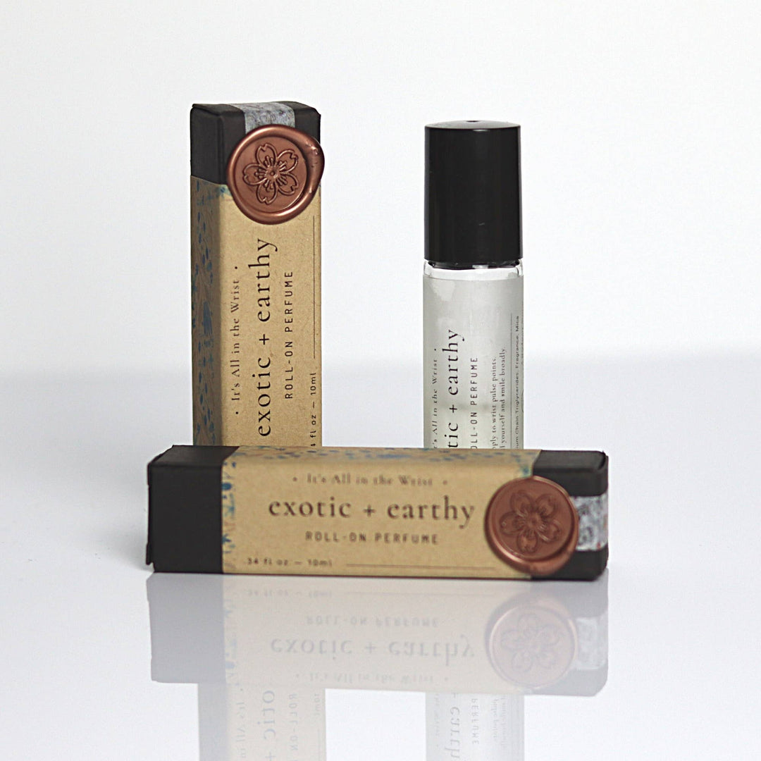 Exotic + Earthy Roll - On Perfume - Merry PigletsA Mandatory Activity, LLC