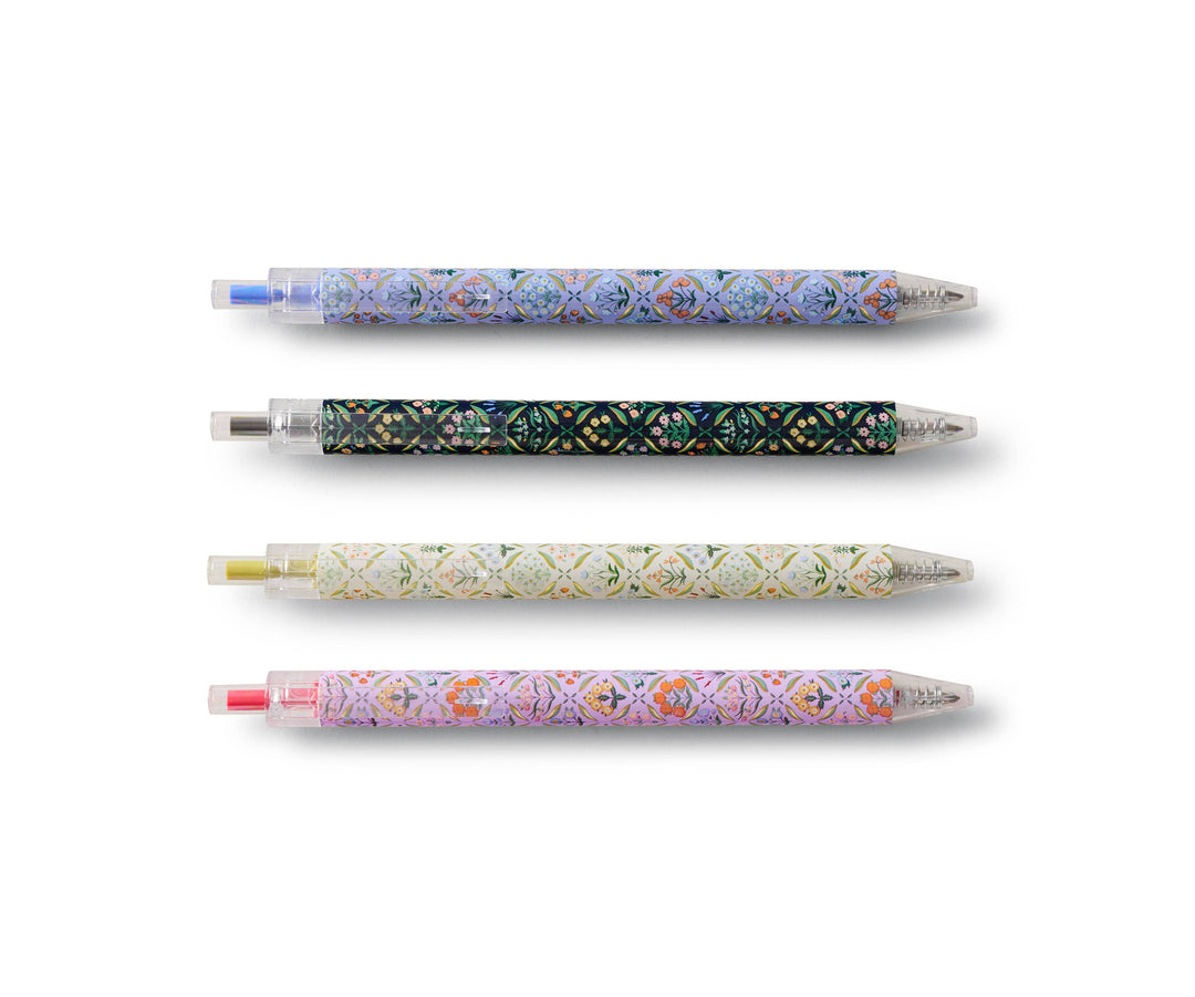 Estee Gel Pen Set of 4 by Rifle - Merry Piglets