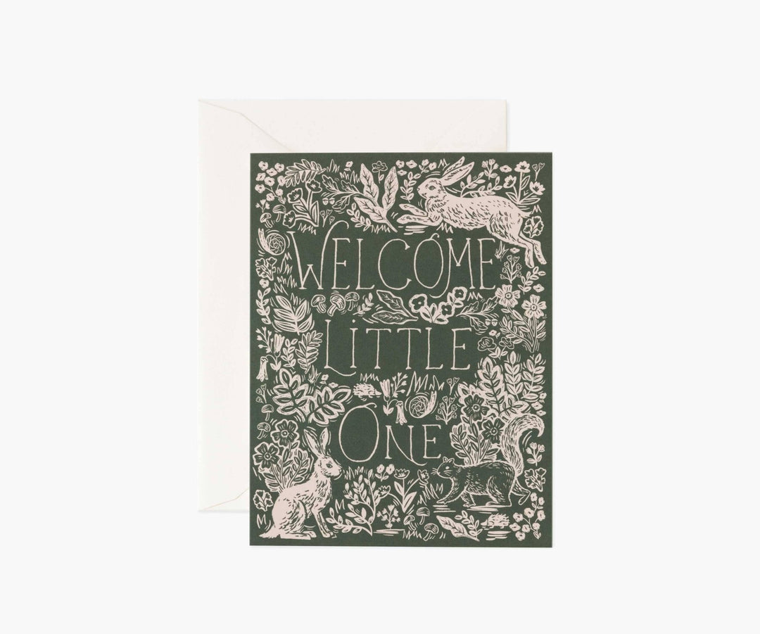 Fable Baby Greeting Card - Merry PigletsRifle Paper Co.