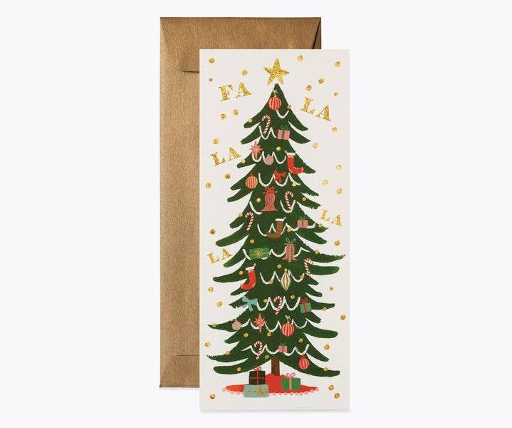 Fa La La Tree No.10 Card - Merry Piglets