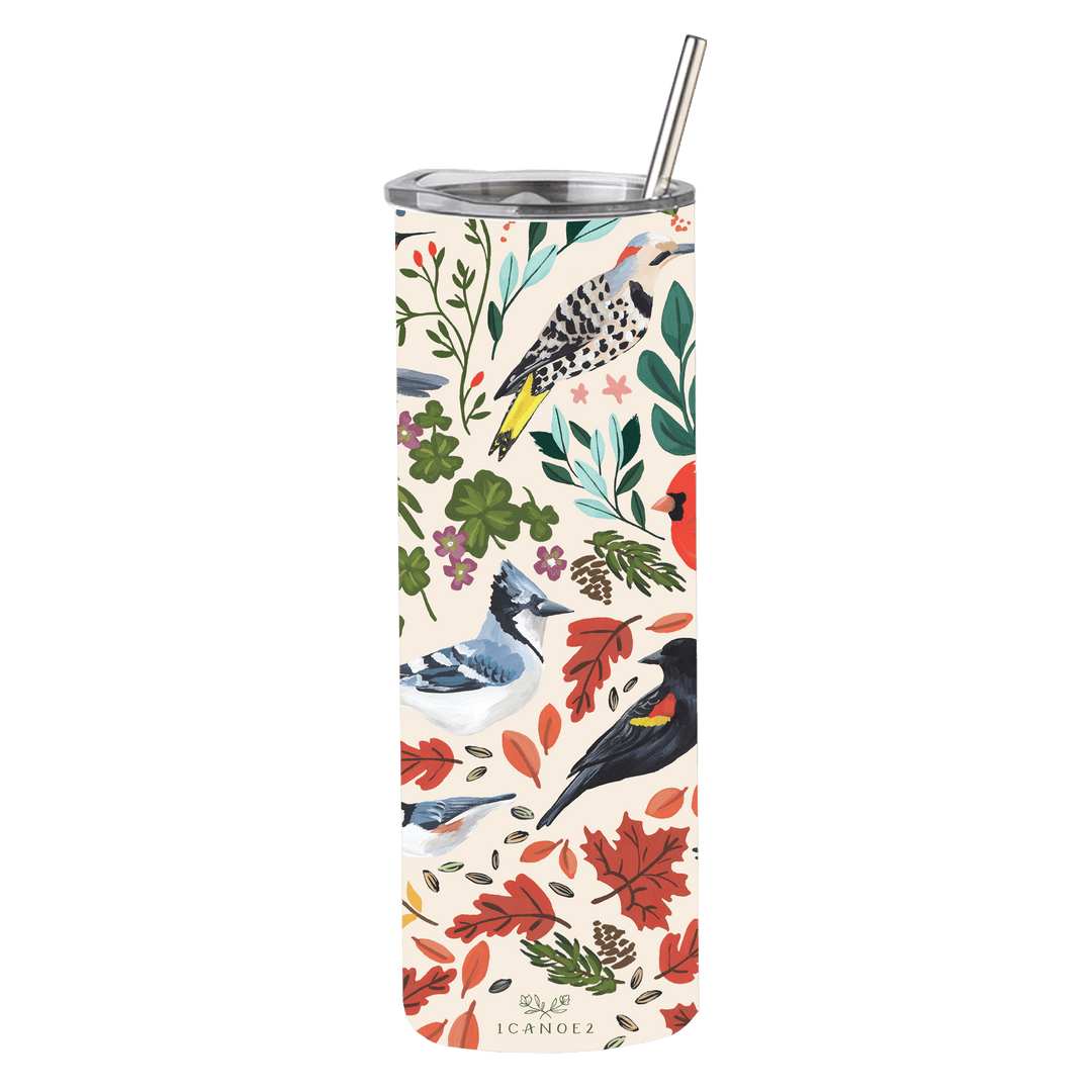 Feathered Friends Tumbler - Merry Piglets1canoe2 | One Canoe Two Paper Co.
