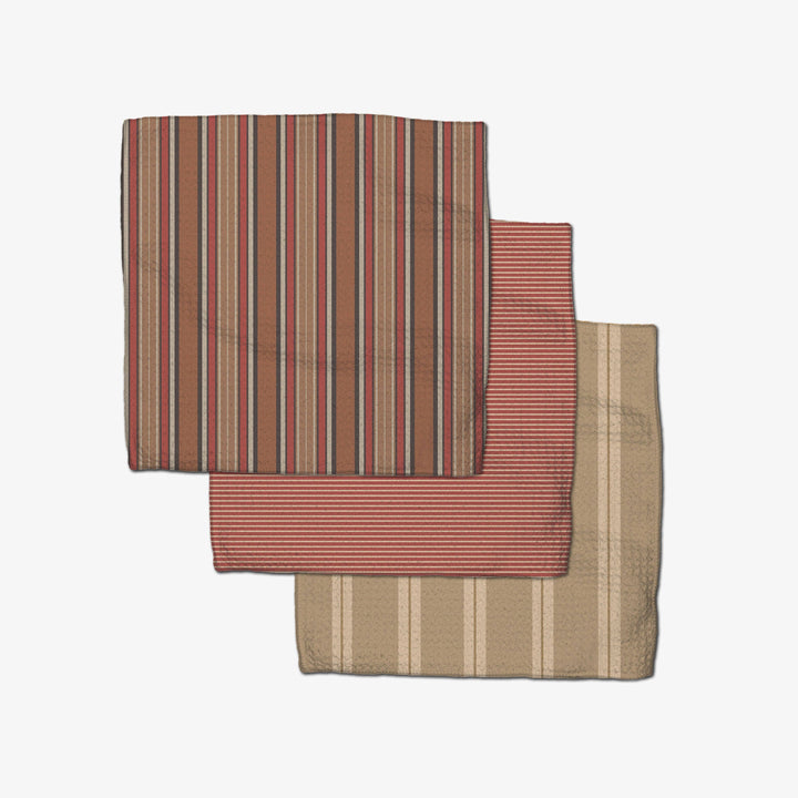 Geometry - Fall Stripes Dishcloth Set - Merry Piglets