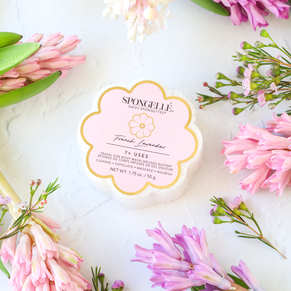French Lavender Daisy Spongette - Merry PigletsSpongellé