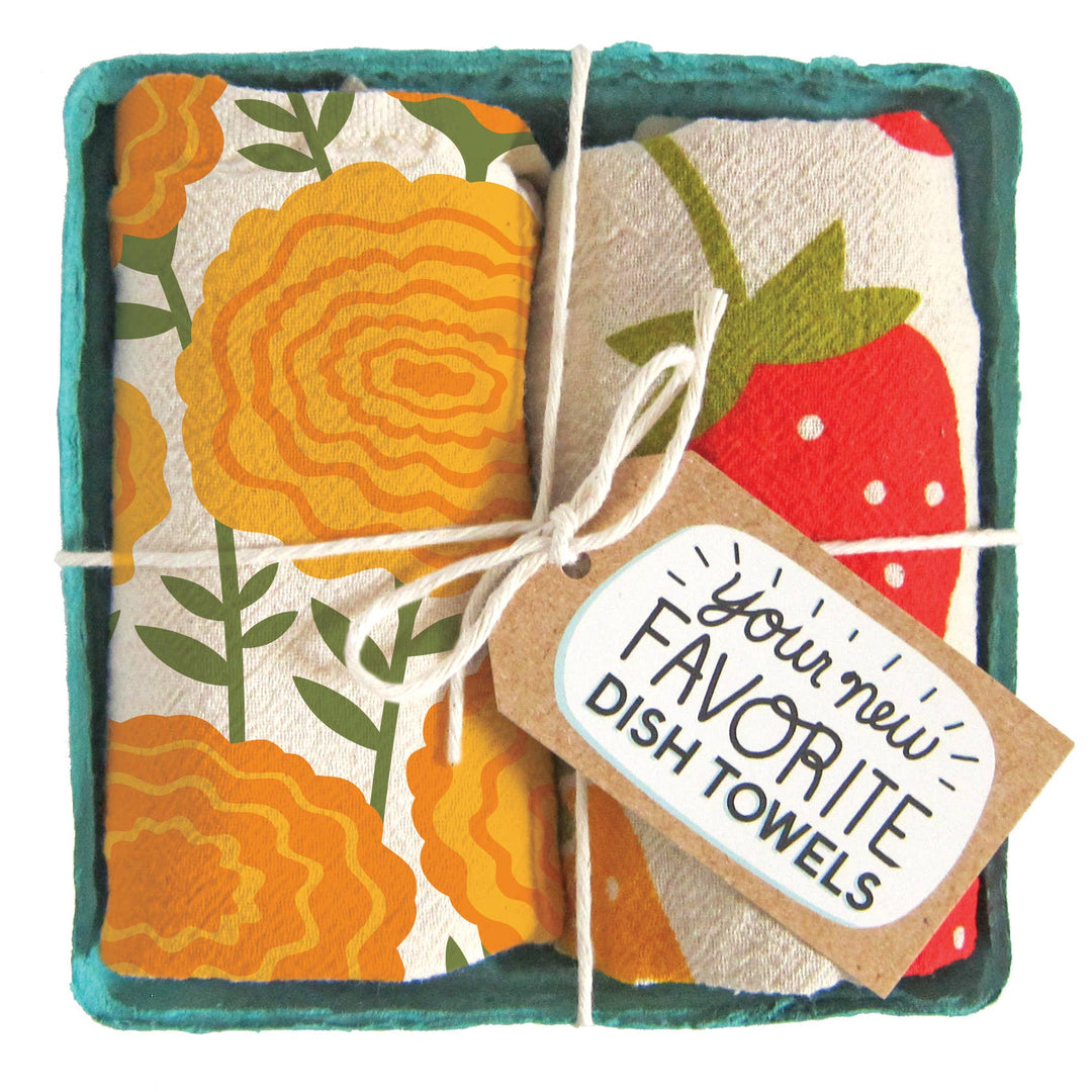Mari Berry Dish Towel Set - Merry PigletsThe Neighborgoods