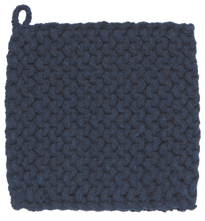Midnight Blue Knit Potholder - Merry PigletsDanica Heirloom