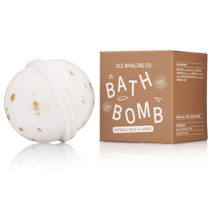 Oatmeal Milk & Honey Bath Bomb - Merry PigletsOld Whaling Company