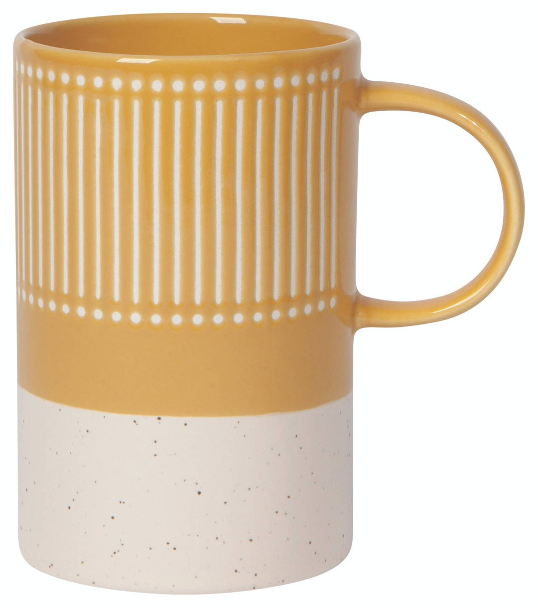 Ochre Etch Stoneware Mug - Merry PigletsDanica Heirloom