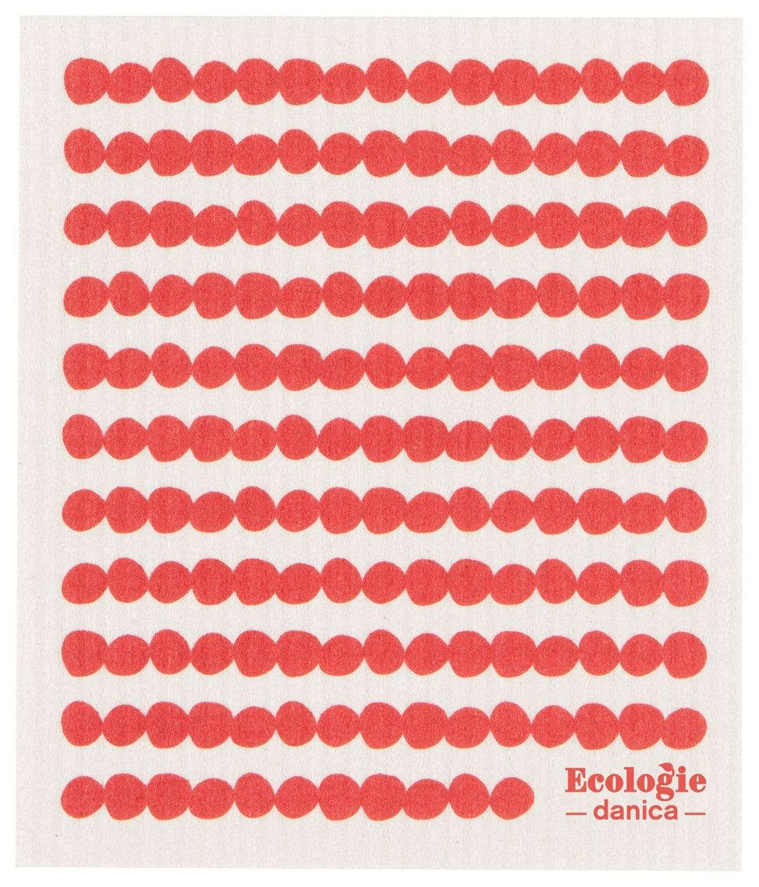 Red Dot Swedish Dishcloth - Merry PigletsEcologie